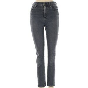 Agolde Sophie High Rise Skinny Crop Jeans Black Gray